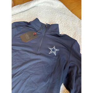 Men's Dallas Cowboys Long Sleeve Quarter Zip Size Small #738